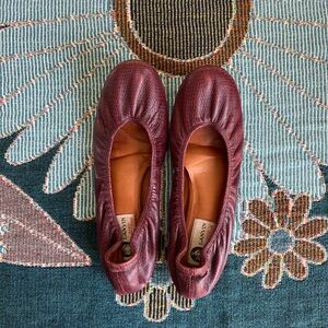 Lanvin Ballerina Ballet Flats | red burgundy | size 7 to 7.5
